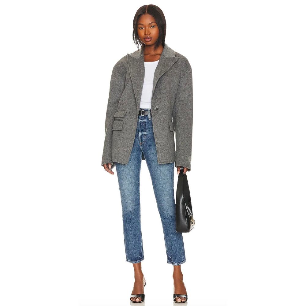 Agolde Riley Long High Rise‎ Straight Jeans